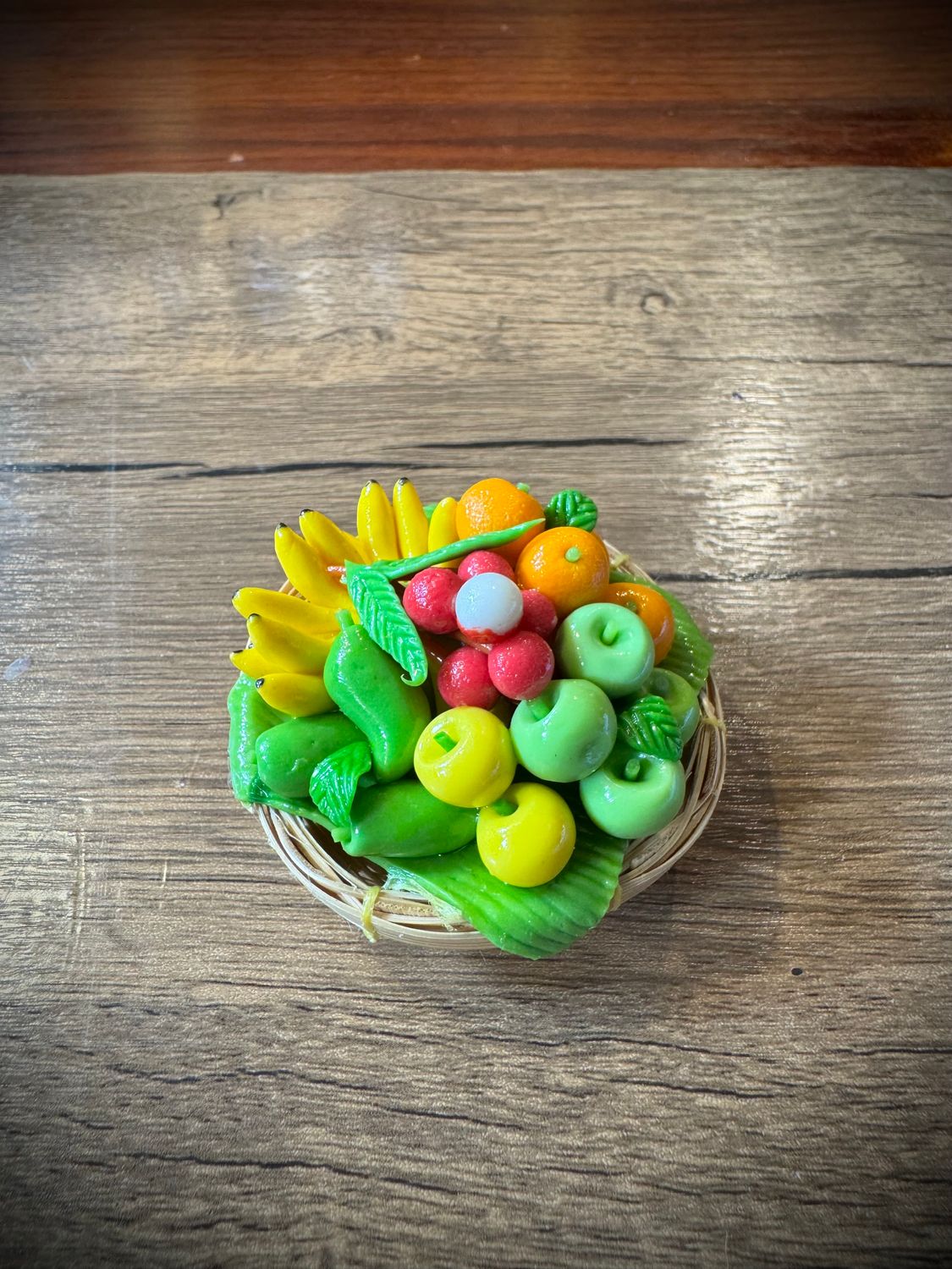 Miniature Thai Fruits Basket Magnet