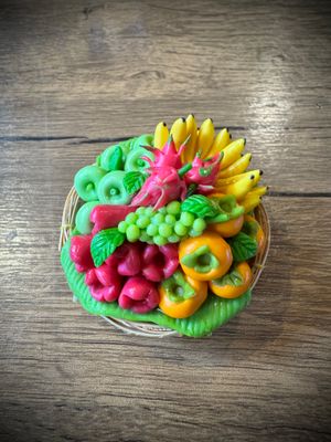 Miniature Thai Fruit Basket Magnet