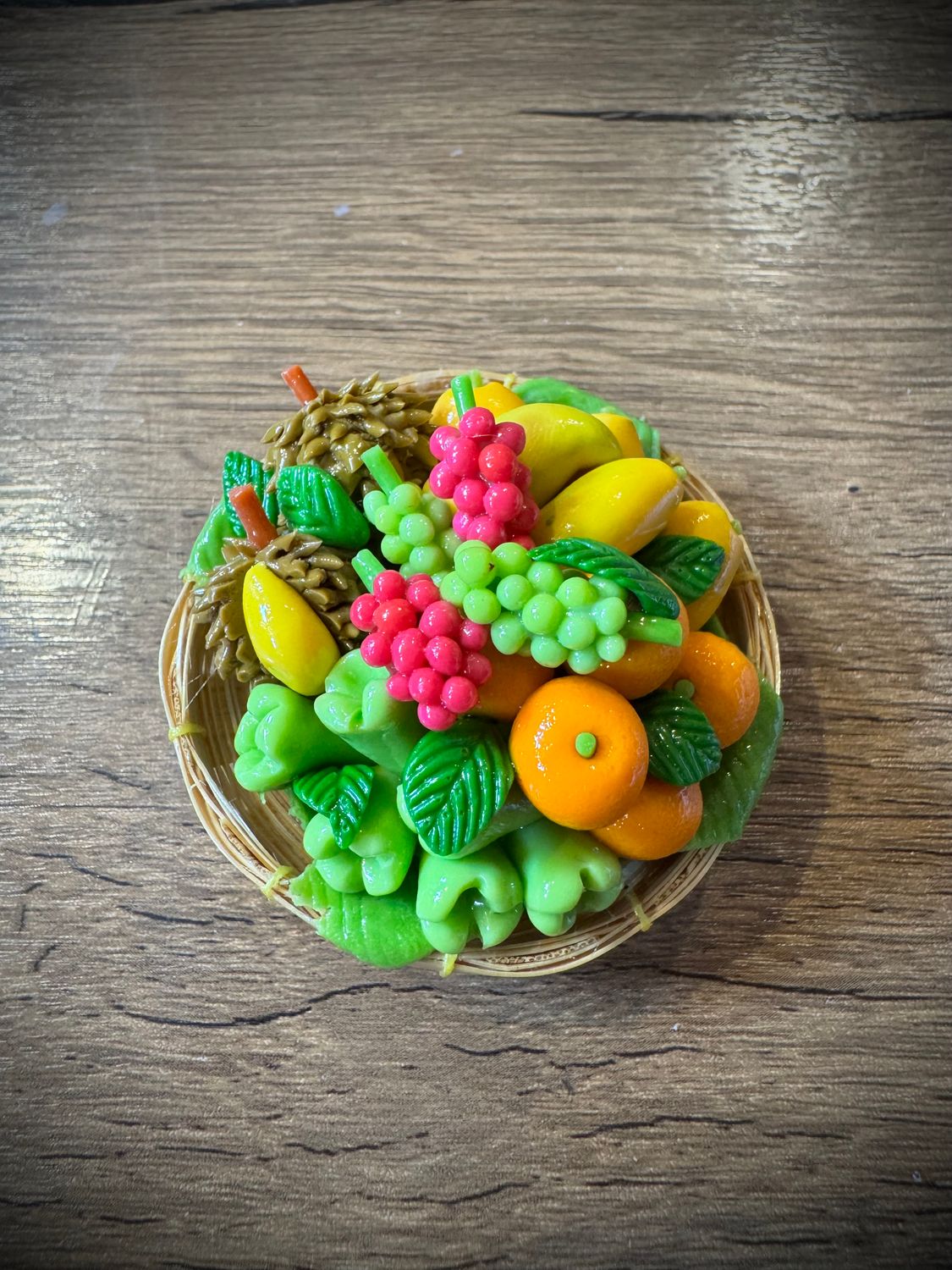 Miniature Thai Fruits Basket Magnet