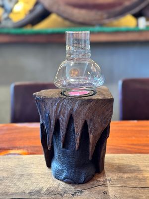 Wooden Elephant Leg Tea Light Candle Holder