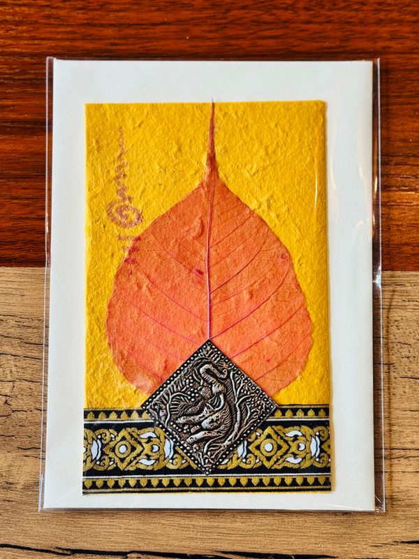 Handmade Saa Paper Greeting Card