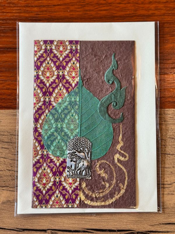 Handmade Saa Paper Greeting Card