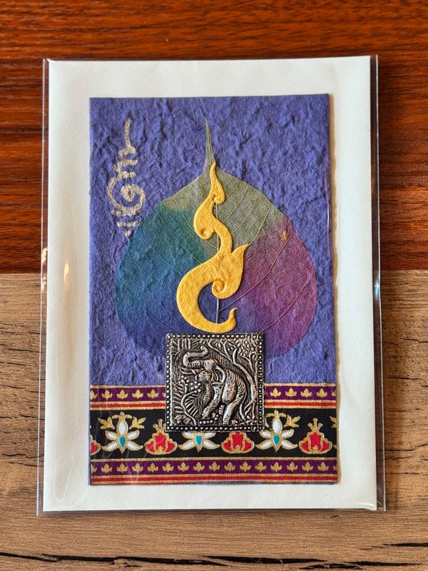 Handmade Saa Paper Greeting Card