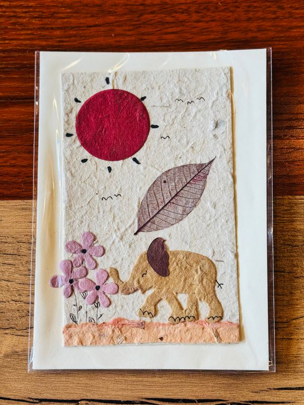 Handmade Saa Paper Greeting Card