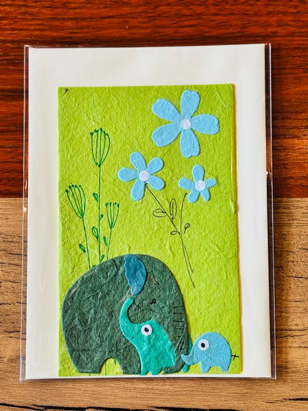 Handmade Saa Paper Greeting Card