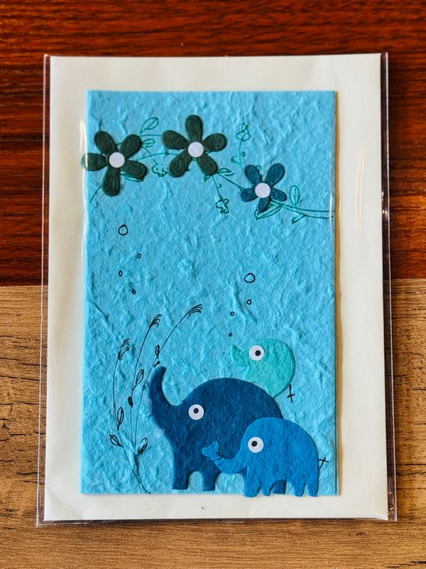 Handmade Saa Paper Greeting Card