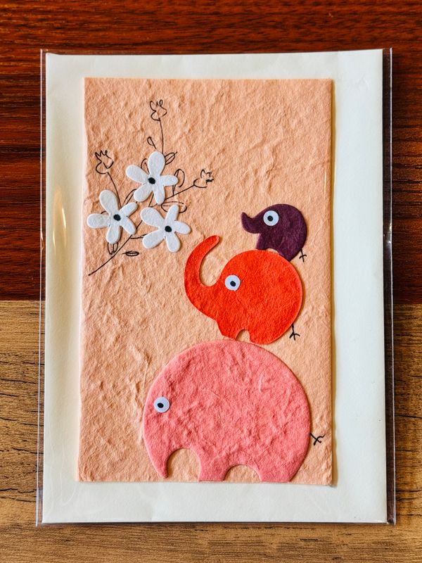 Handmade Saa Paper Greeting Card