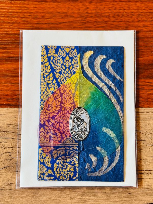 Handmade Saa Paper Greeting Card