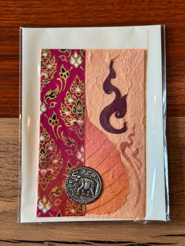 Handmade Saa Paper Greeting Card