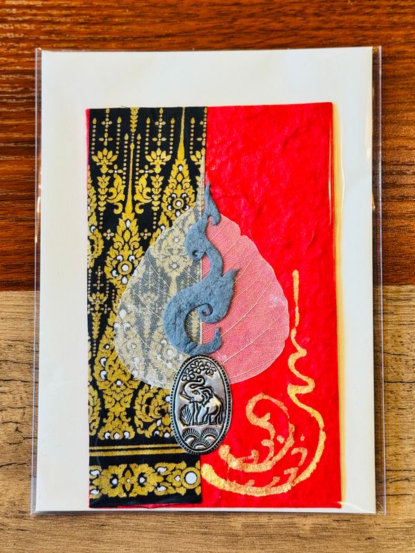 Handmade Saa Paper Greeting Card