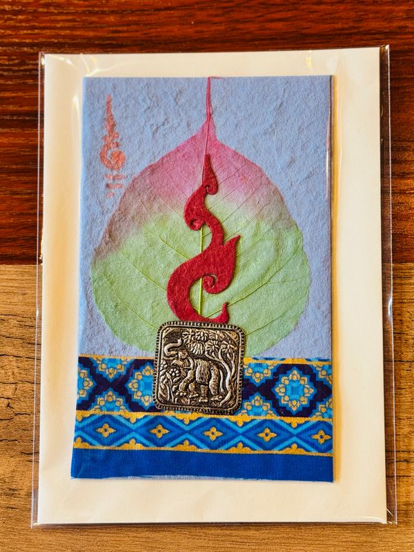 Handmade Saa Paper Greeting Card