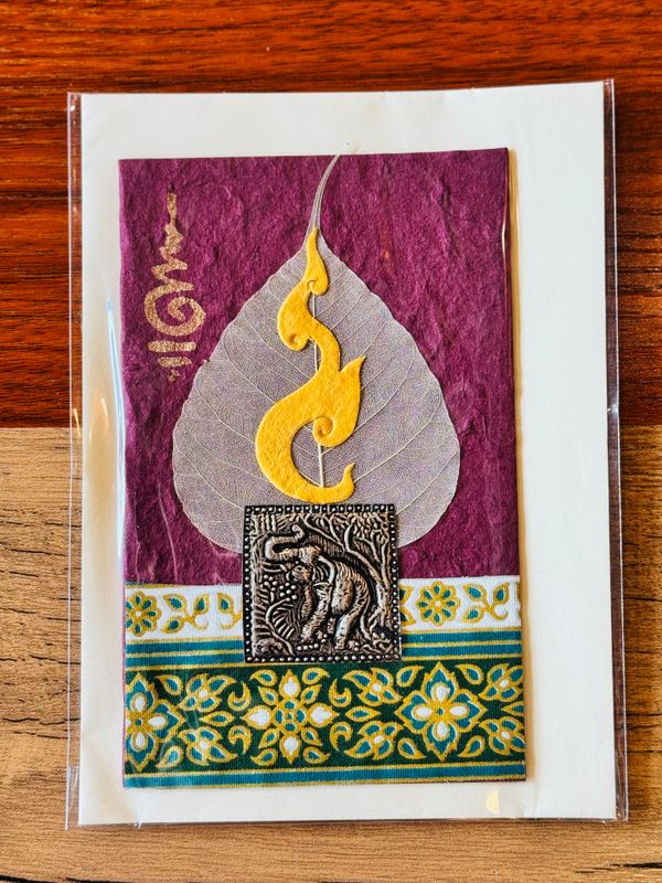 Handmade Saa Paper Greeting Card