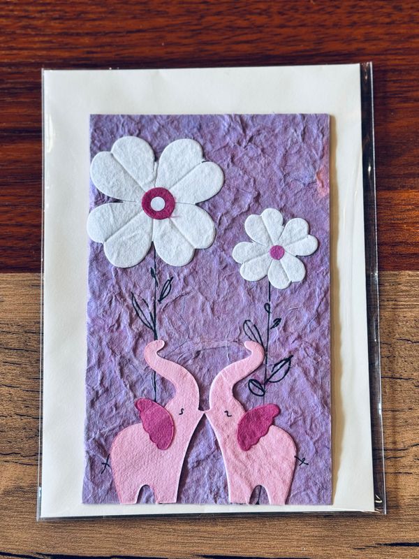 Handmade Saa Paper Greeting Card