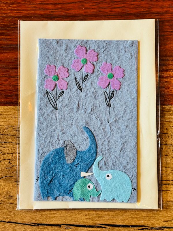 Handmade Saa Paper Greeting Card