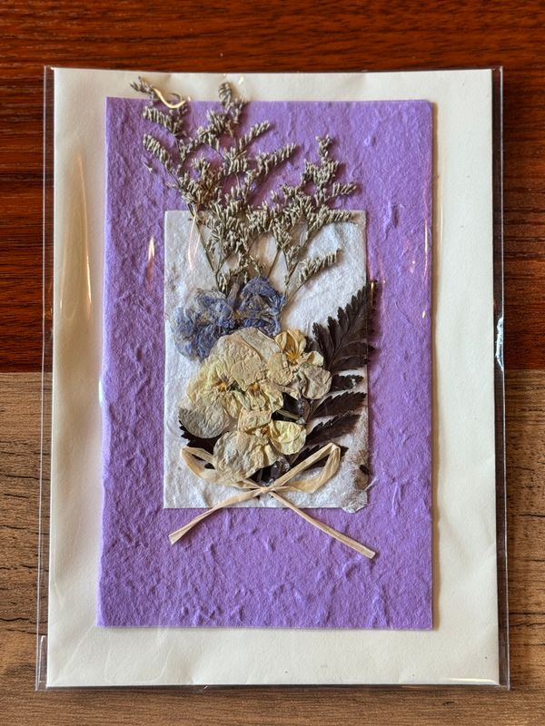 Handmade Saa Paper Greeting Card