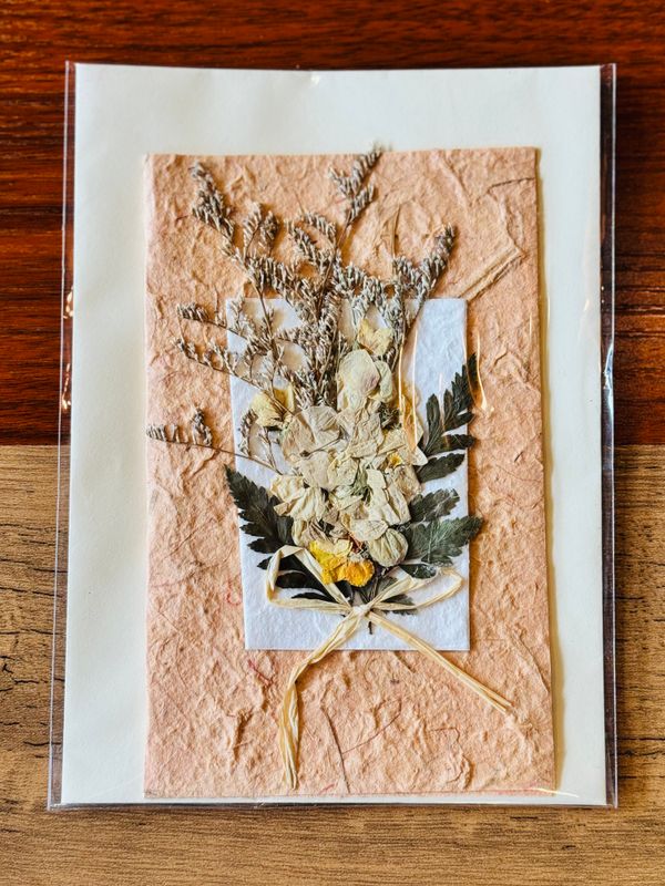 Handmade Saa Paper Greeting Card