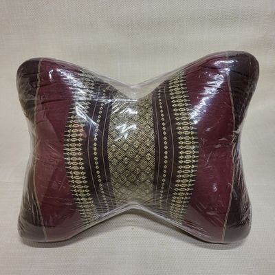 Traditional Thai Triangle curved cushion - Maroon