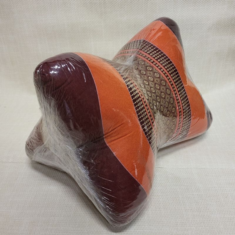 Traditional Thai Triangle curved cushion - Ornage