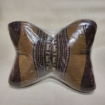 Traditional Thai Triangle curved cushion - Brown