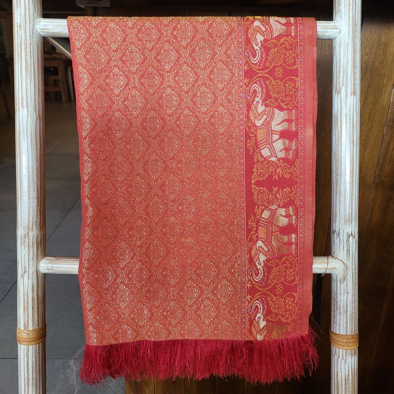 Thai Traditional woven Textile/Fabric - red
