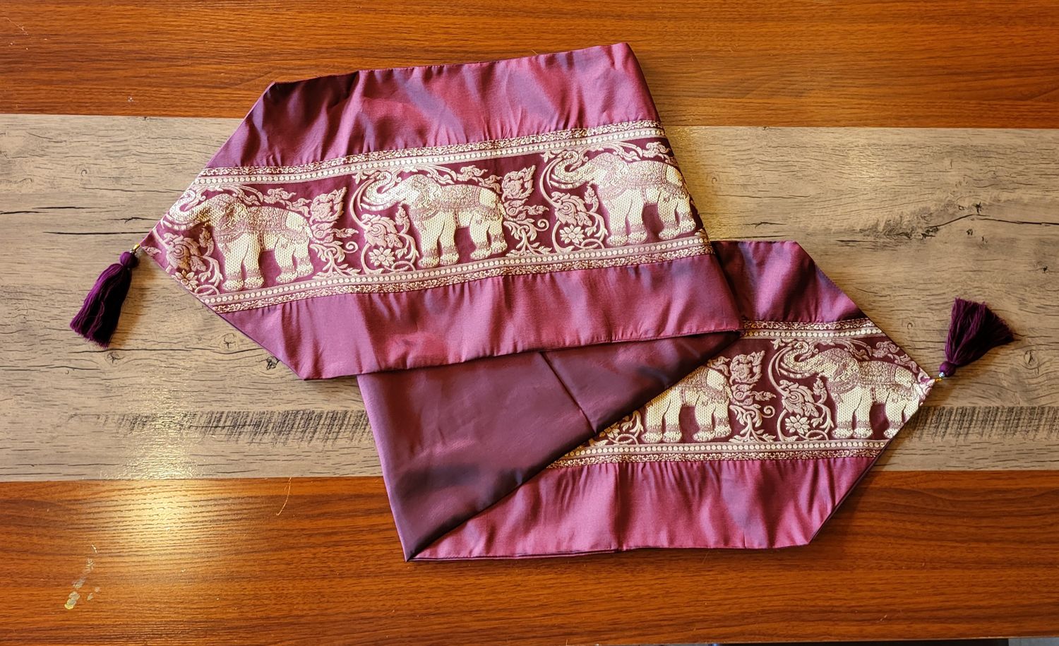 Thai Silk Table Runner - Red