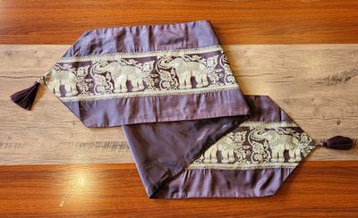 Thai Silk Table Runner - Chocolate