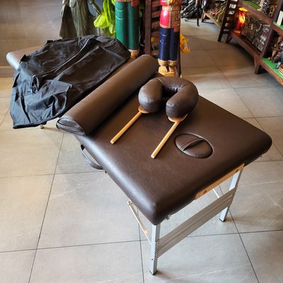 Portable Massage Bed + Bolster