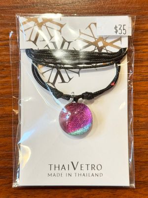 Handmade Glass Pendant Necklace