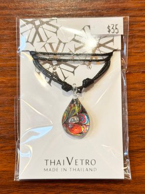 Handmade Glass Pendant Necklace
