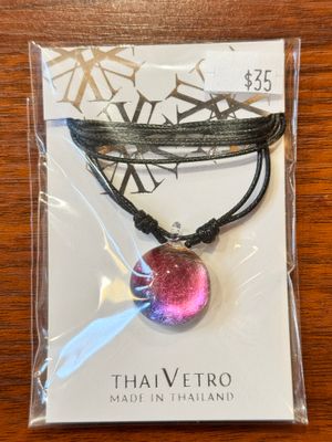 Handmade Glass Pendant Necklace