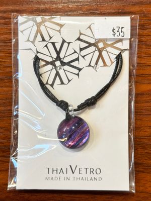 Handmade Glass Pendant Necklace