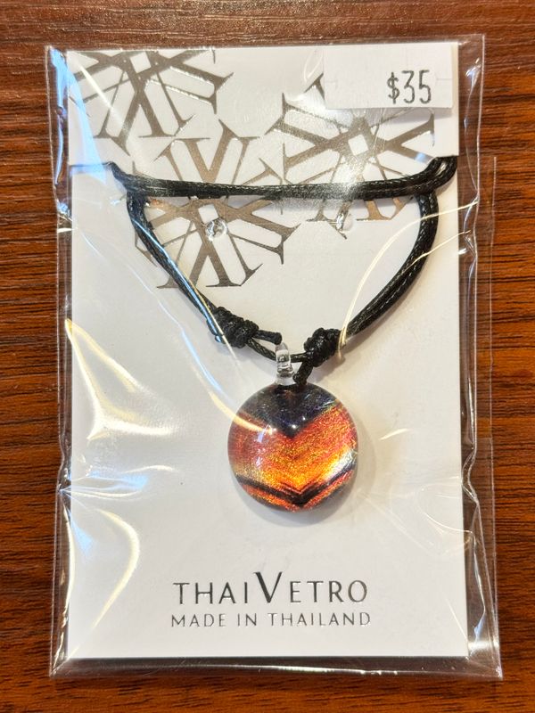 Handmade Glass Pendant Necklace