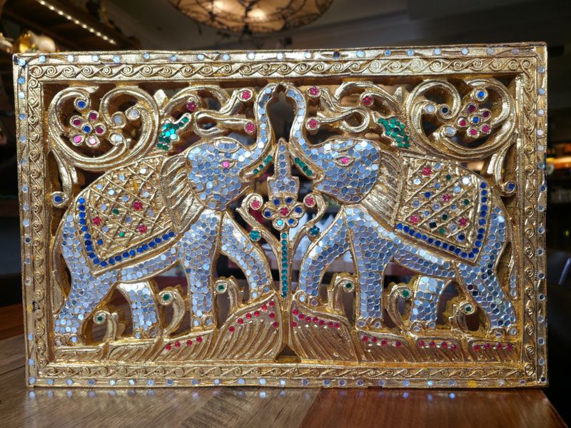 Hand carved Wooden Wall Plaque