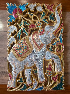 Hand carved Wooden Wall Plaque