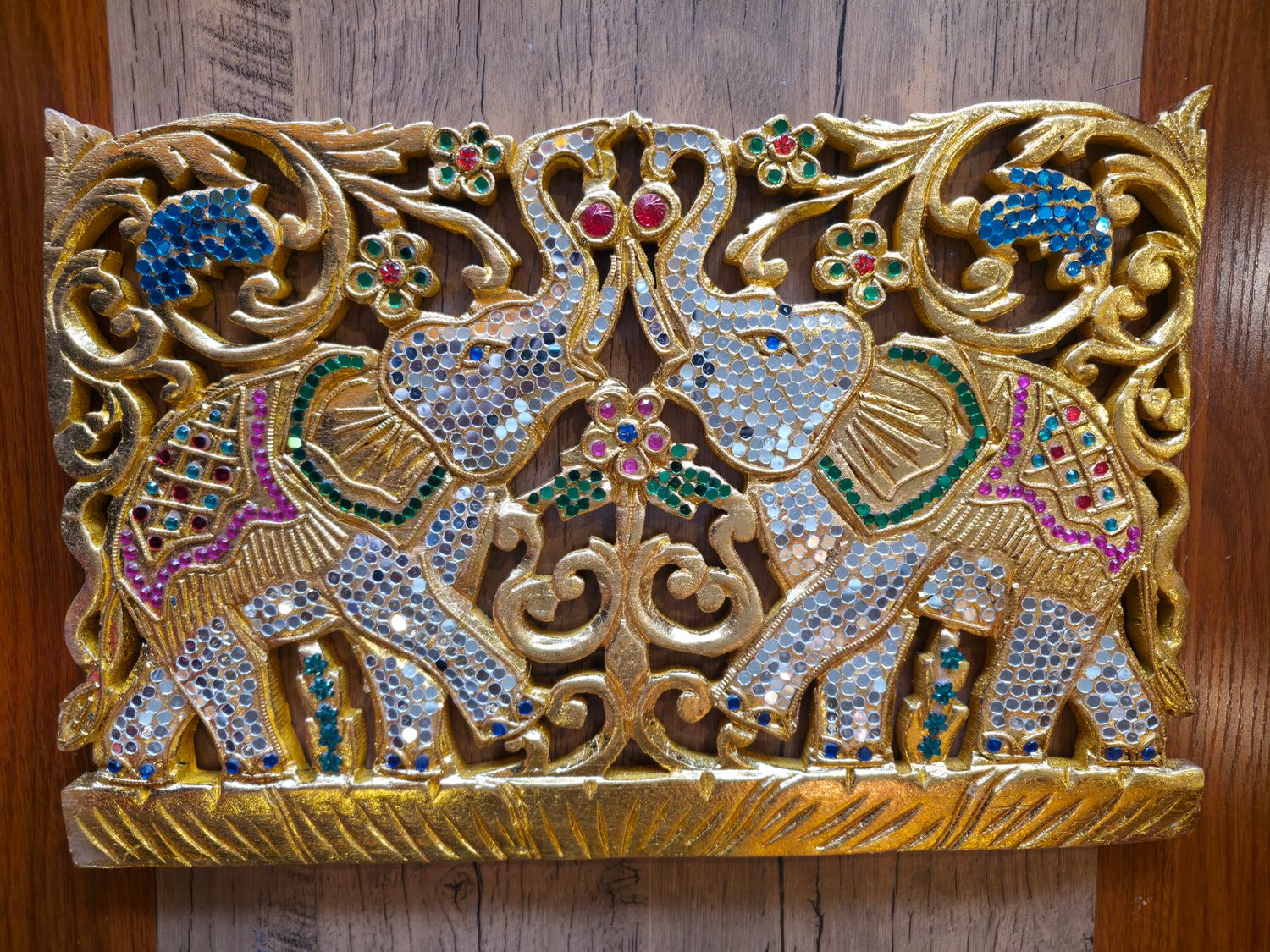 Hand carved Wooden Wall Plaque