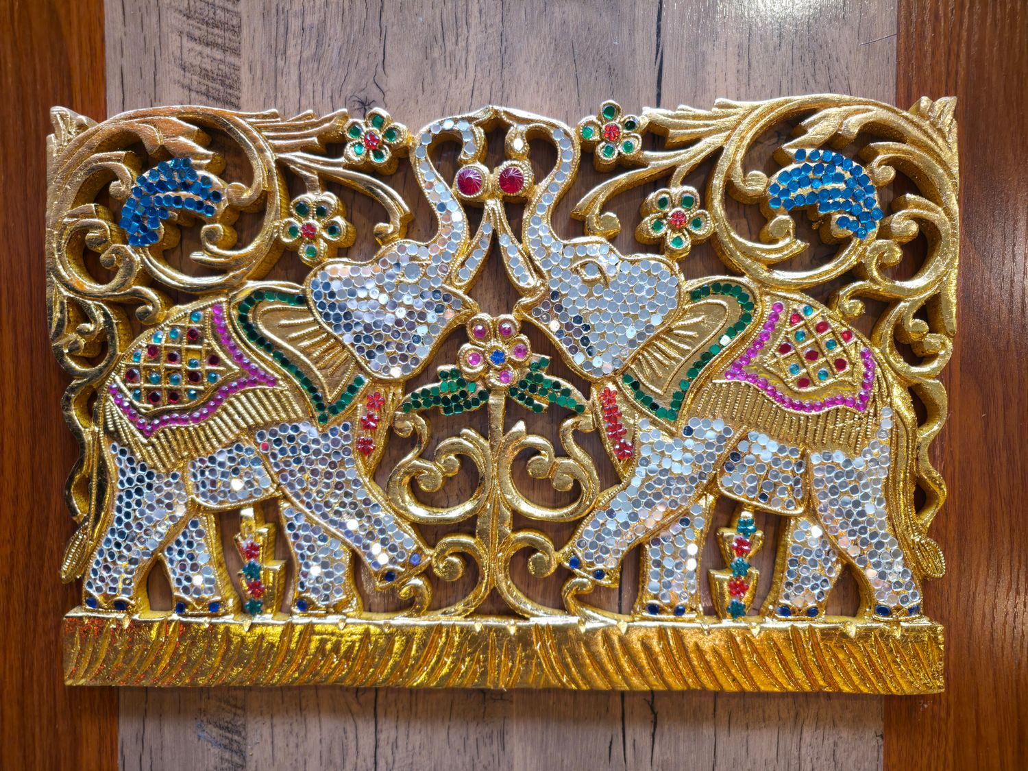 Hand carved Wooden Wall Plaque