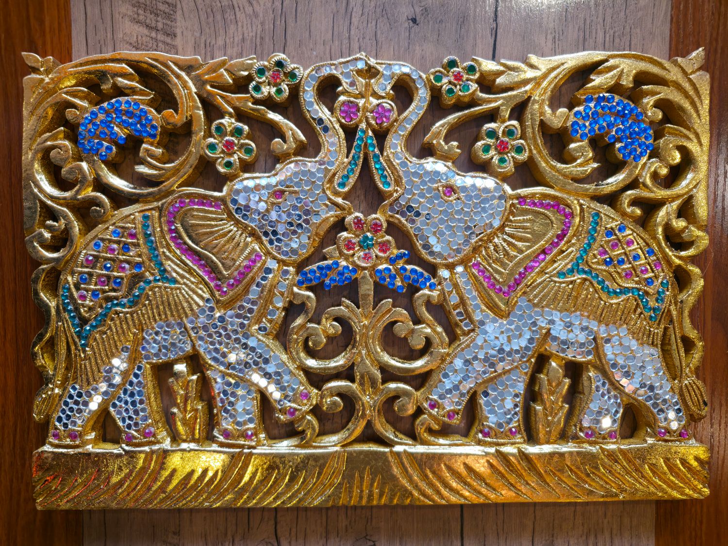 Hand carved Wooden Wall Plaque