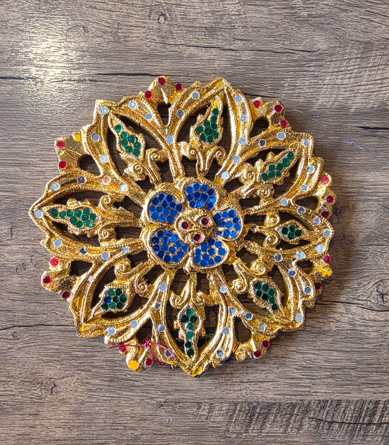 Hand carved Wooden Wall Plaque 20 cm A (Circle)