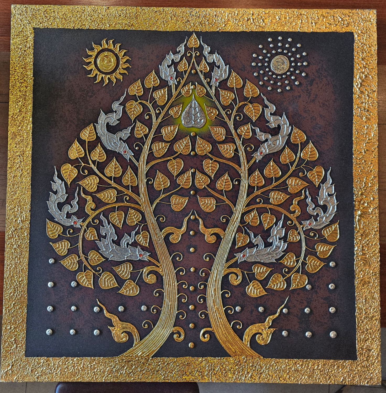 “Bodhi Tree of Enlightenment” Acrylic Painting on Canvas