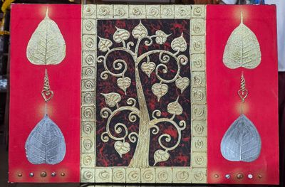 &quot;Elegant Gold Bodhi Tree Art&quot; Acrylic on canvas painting