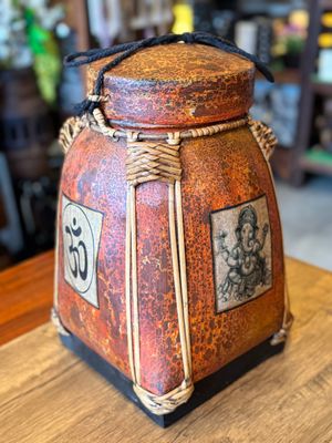 Spun Bamboo Rice Container (L)