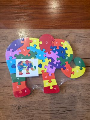 Handmade Wooden Jigsaw (Elephant)