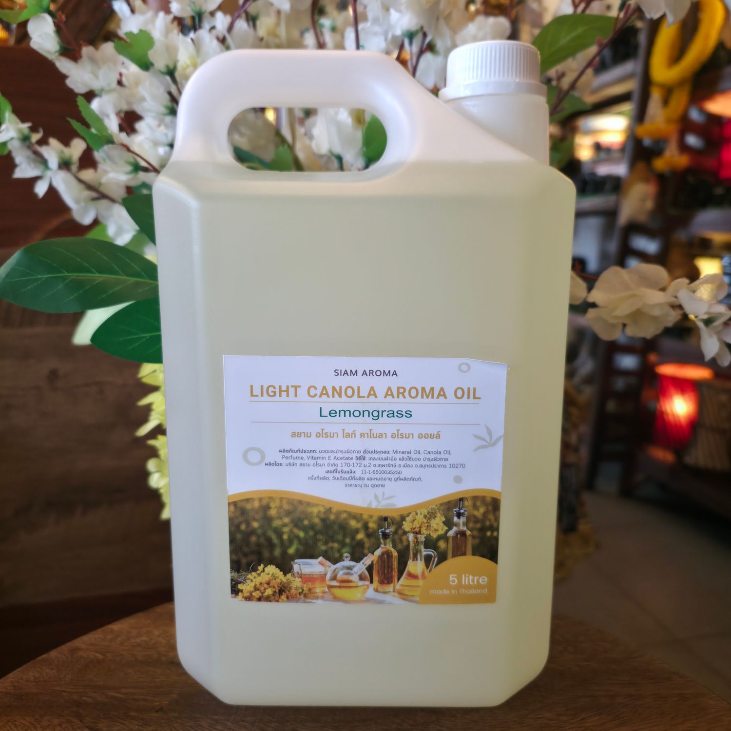 Light Canola Aroma massage oil - 5L Lemongrass