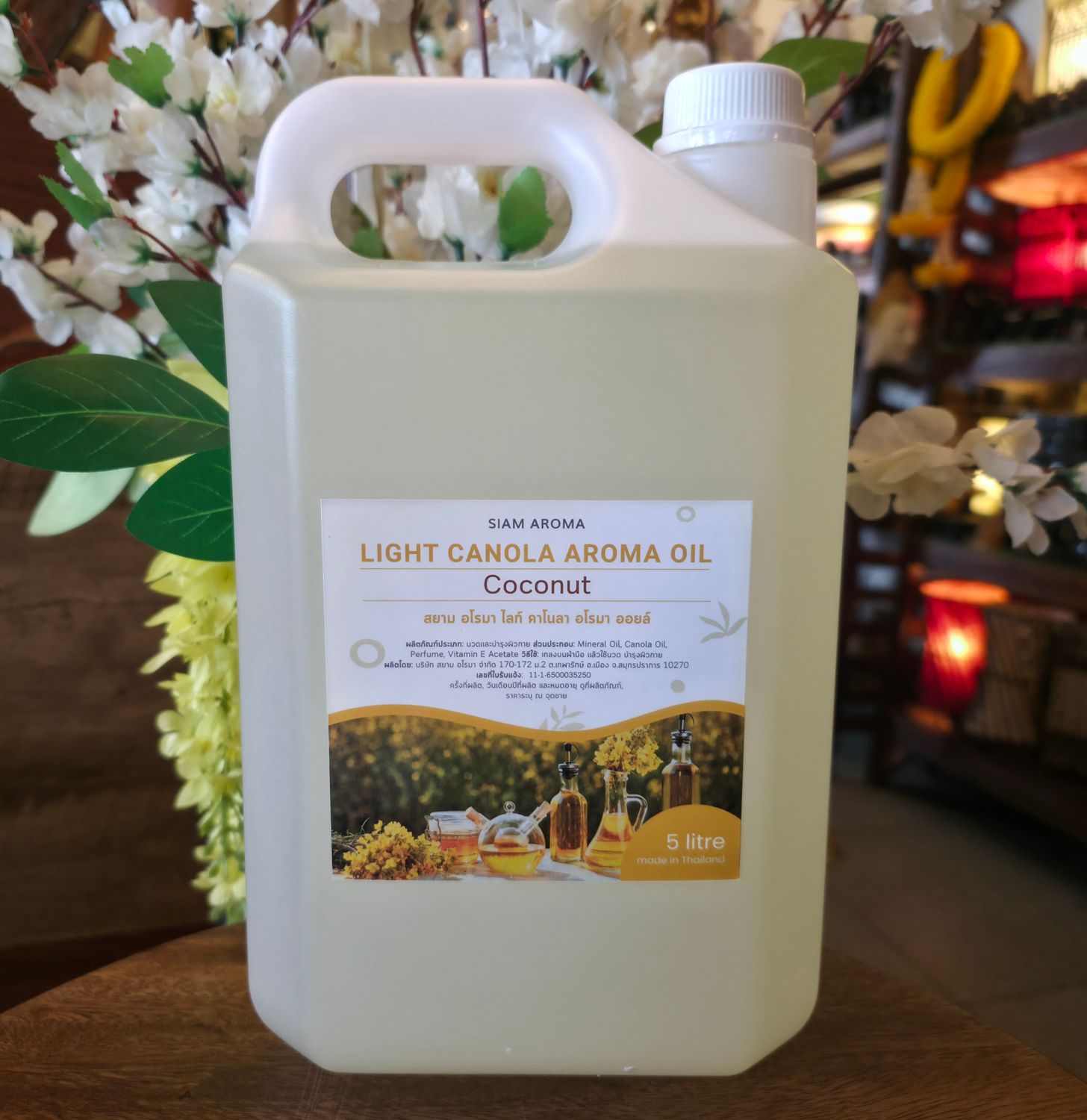 Light Canola Aroma massage oil - 5L Coconut