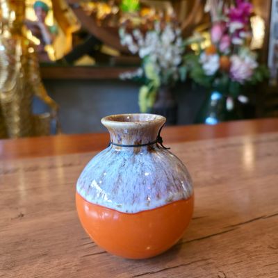 Handmade ceramic Vase - Orange