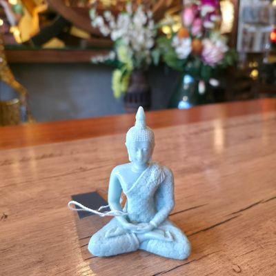 Green Resin Buddha in Meditation 10cm