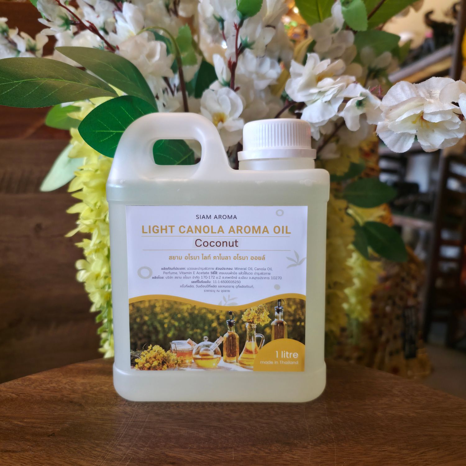 Light Canola Aroma massage oil - 1L Coconut