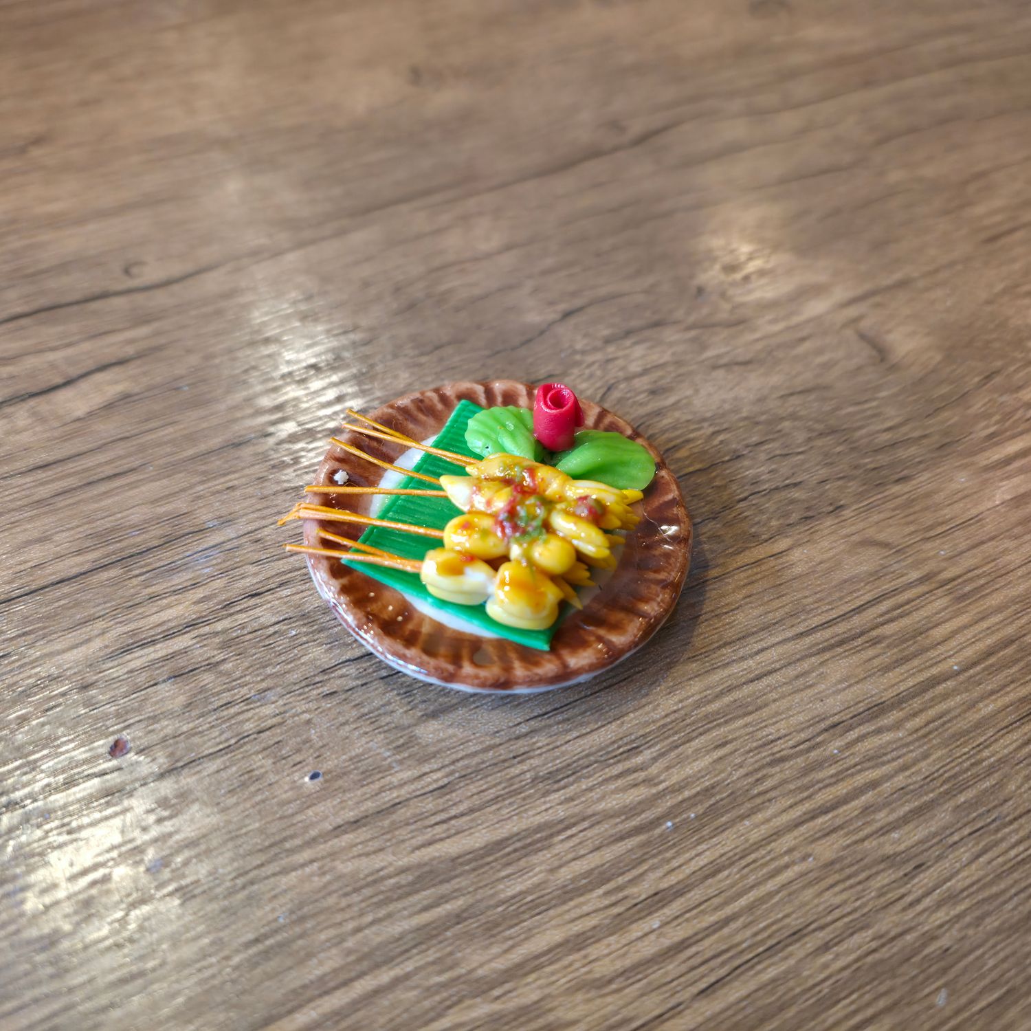 Miniature Feast Magnet - Squid Skewer