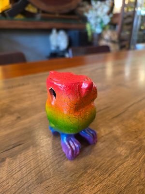 Wooden Whistle - Rainbow Owl