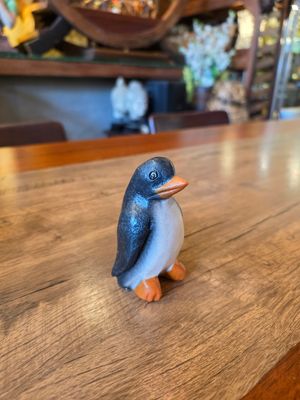 Wooden Whistle - Painted Penguin